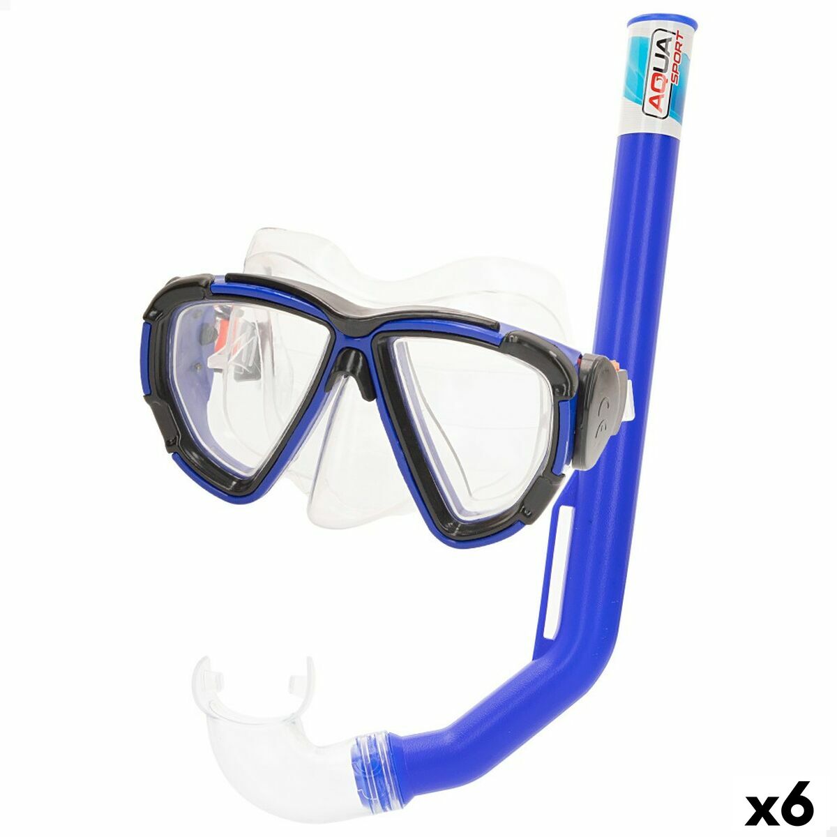 4899888756996 - Taucherbrille mit Schnorchel Aqua Sport Erwachsene (6 Stück) 4899888756996 - Taucherbrille mit Schnorchel Aqua Sport Erwachsene (6 Stück)