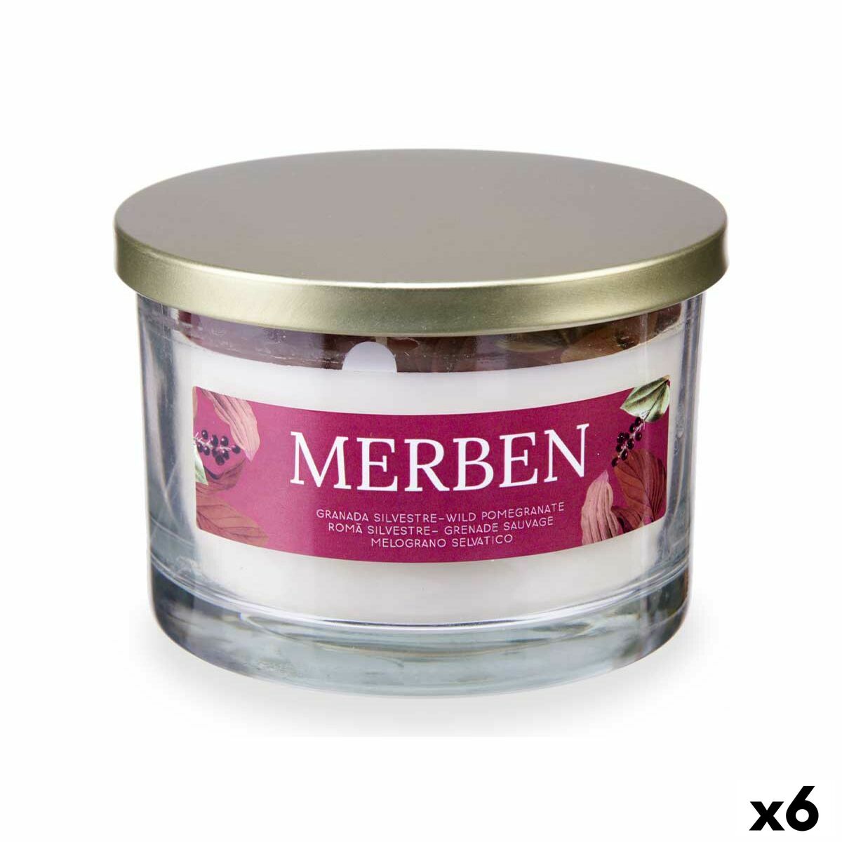 4899888759454 - Duftkerze Merben 400 g (6 Stück) 4899888759454 - Duftkerze Merben 400 g (6 Stück)