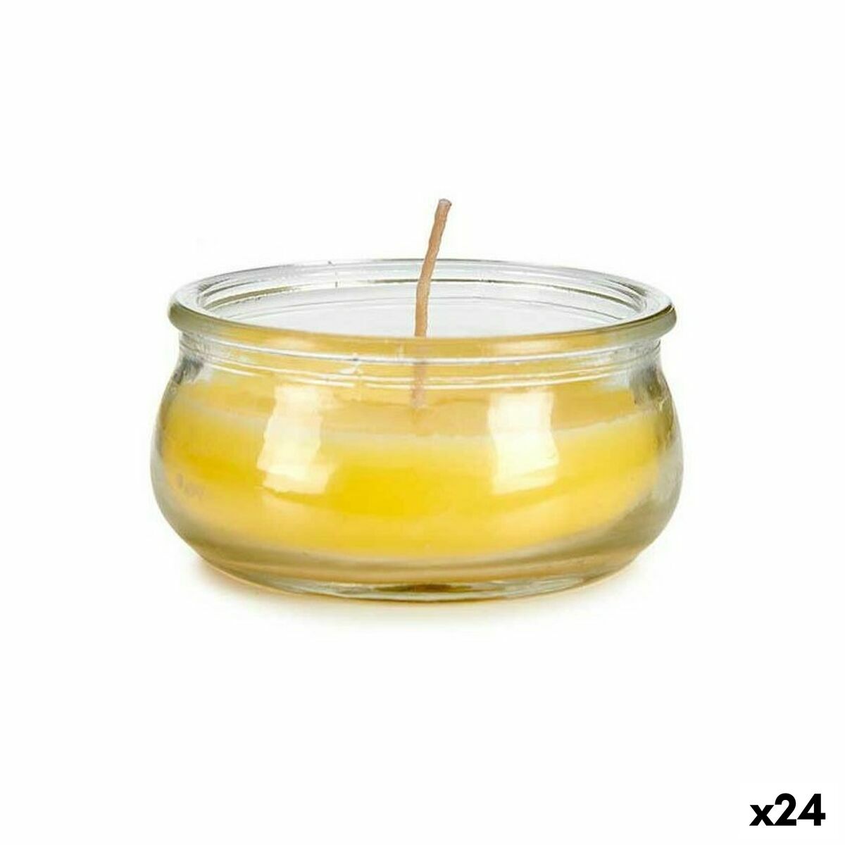 4899888759492 - Kerze HL-G60CIT Gelb Glas Wachs 77 x 4 x 77 cm (24 Stück) 4899888759492 - Kerze HL-G60CIT Gelb Glas Wachs 77 x 4 x 77 cm (24 Stück)
