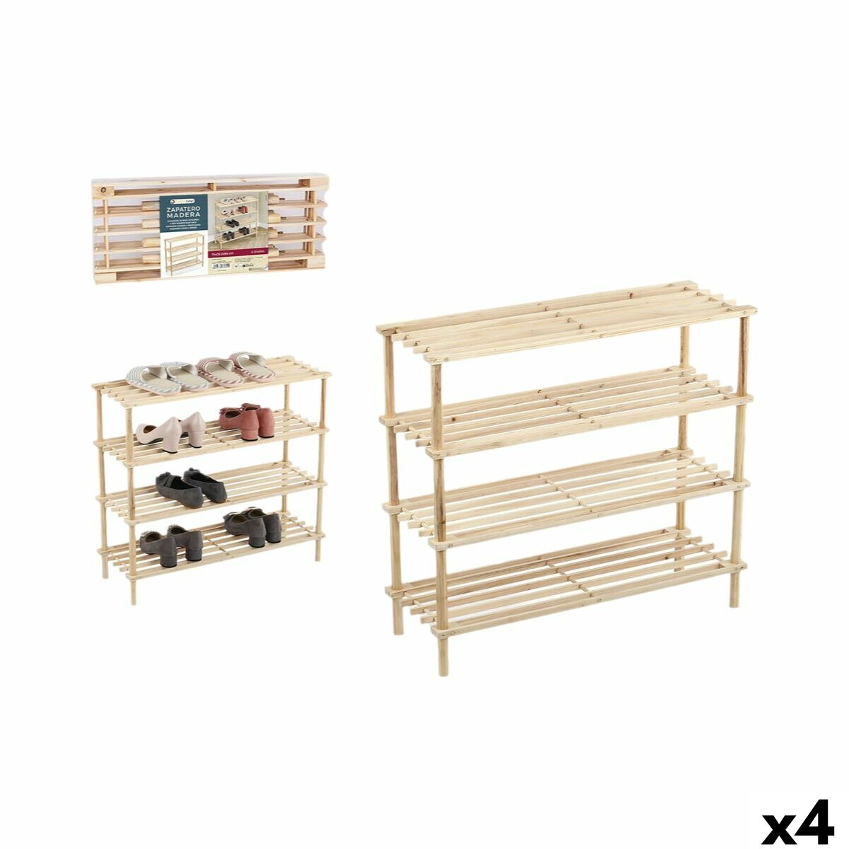 4899888763864 - Schuhbank 74 x 265 x 64 cm (4 Stück) 4899888763864 - Schuhbank 74 x 265 x 64 cm (4 Stück)