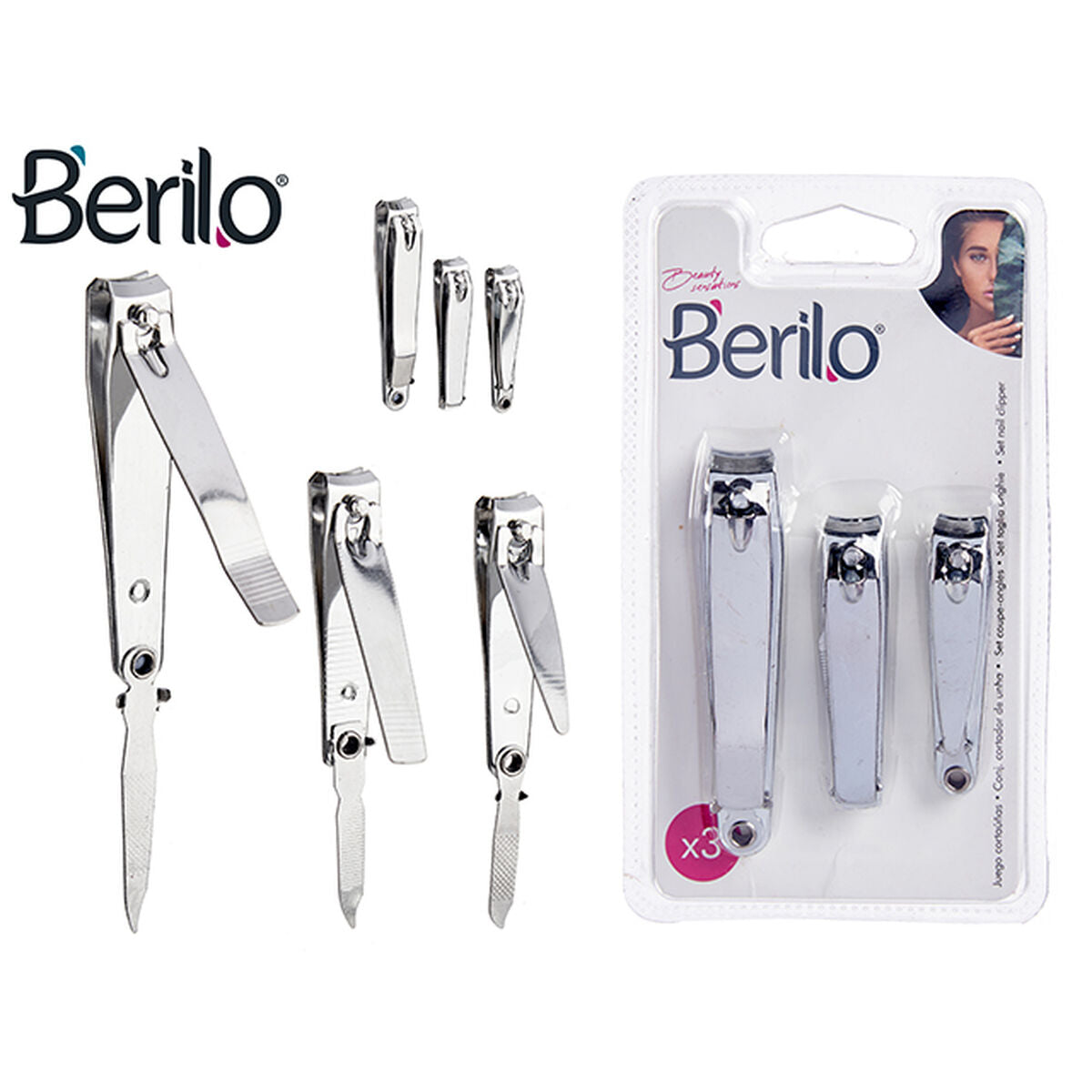 4899888771005 - Nagelknipser 1703239 Silberfarben Metall (12 Stück) 4899888771005 - Nagelknipser 1703239 Silberfarben Metall (12 Stück)