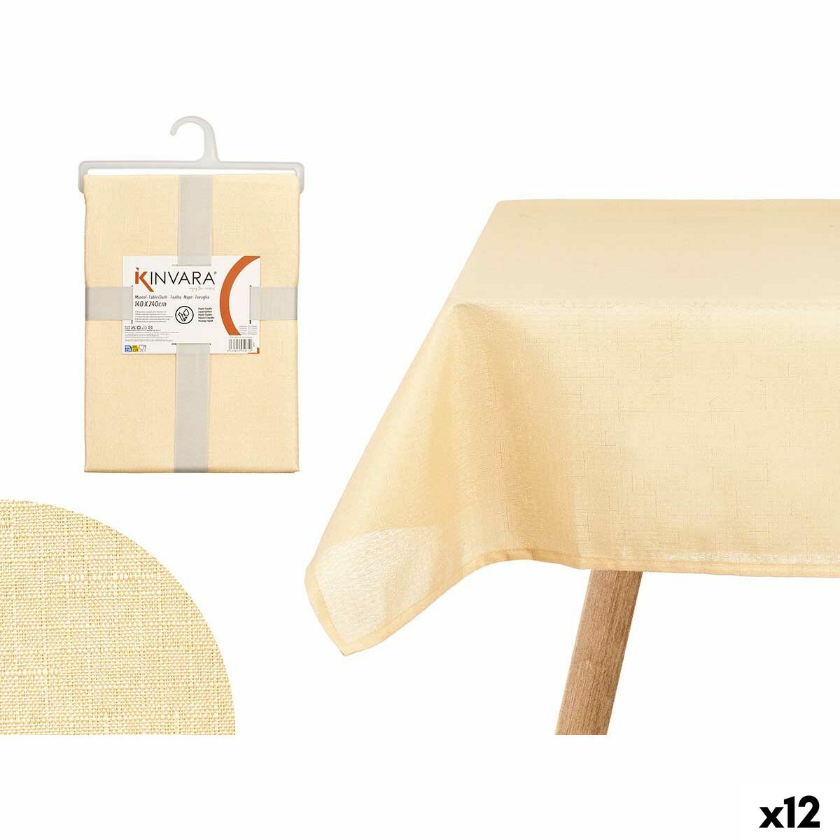 4899888771500 - Tischdecke NM40215-C5 3 NM40215-C5 3 Beige 140 x 240 cm (12 Stück)