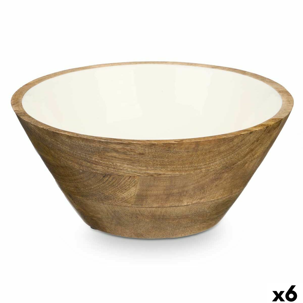 4899888772217 - Bowl Giftdecor Mali-701 W weißer Emaille Mango Wood 25 x 103 x 25 cm (6 Einheiten) 4899888772217 - Bowl Giftdecor Mali-701 W weißer Emaille Mango Wood 25 x 103 x 25 cm (6 Einheiten)