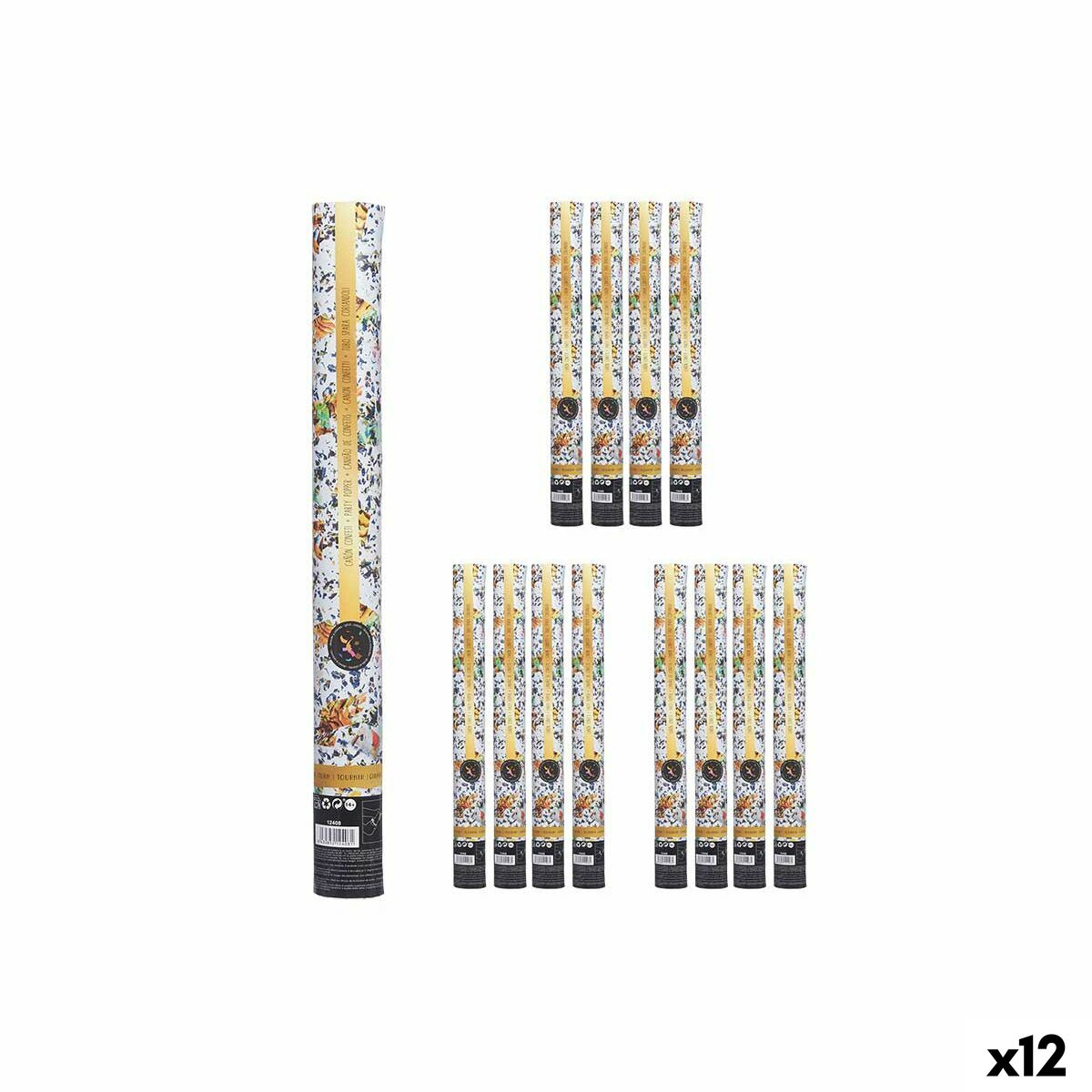 4899888773054 - Konfettikanone 9901-50 Bunt Papier Pappe Kunststoff 5 x 485 x 5 cm (12 Stück)