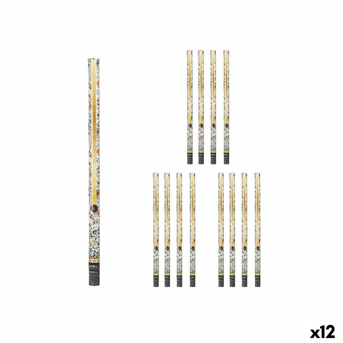 4899888773078 - Konfettikanone 9901-100 Bunt Papier Pappe Kunststoff 5 x 99 x 5 cm (12 Stück) 4899888773078 - Konfettikanone 9901-100 Bunt Papier Pappe Kunststoff 5 x 99 x 5 cm (12 Stück)