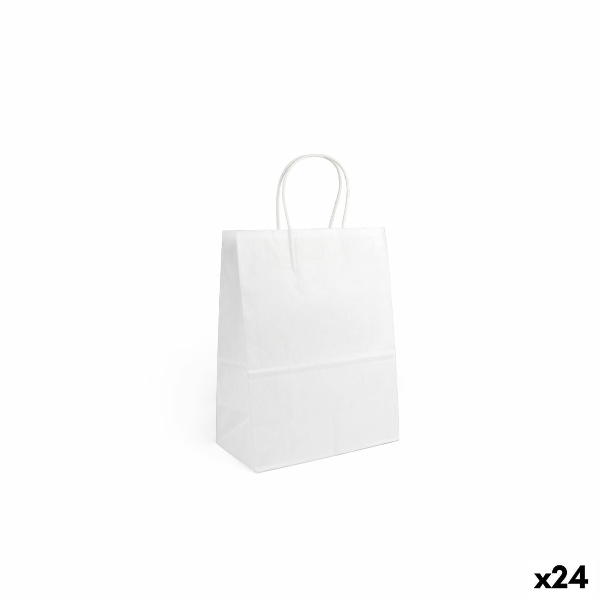 4899888776826 - Papiertaschen Weiß 206 x 11 x 27 cm 3 Stücke (24 Stück)