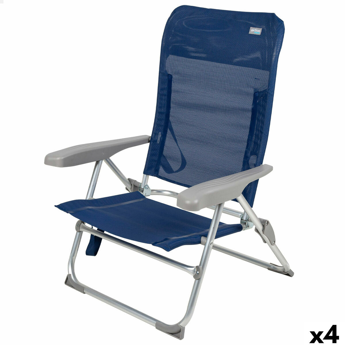 4899888781530 - Strandstuhl Marineblau 47 x 89 x 56 cm (4 Stück) 4899888781530 - Strandstuhl Marineblau 47 x 89 x 56 cm (4 Stück)