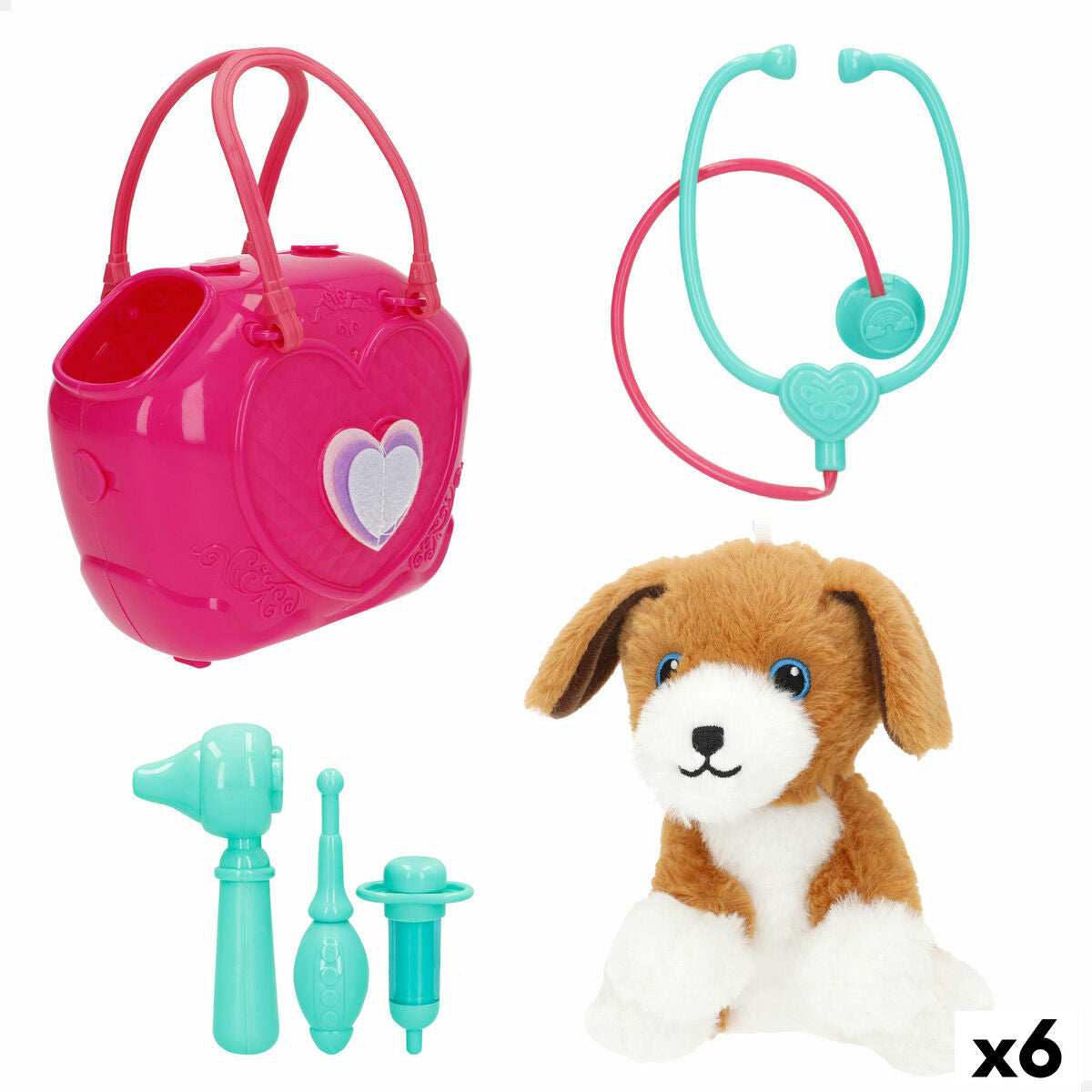 4899888791928 - Plüschtier Plüsch Kunststoff 10 x 17 x 9 cm (6 Stück)