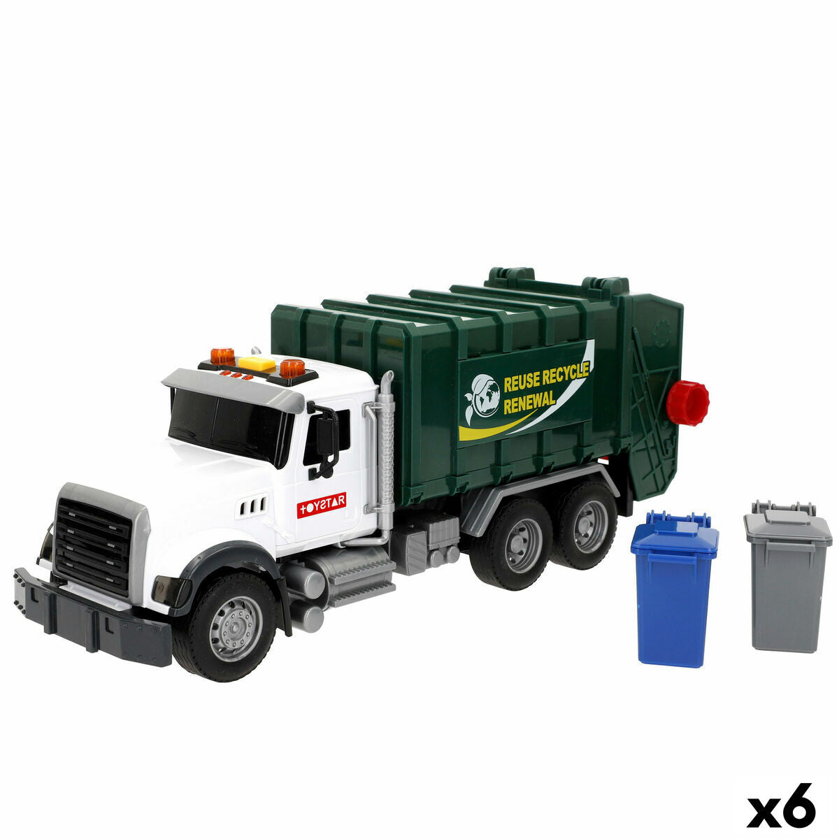 4899888792130 - Müllwagen 31 x 13 x 10 cm (6 Stück)