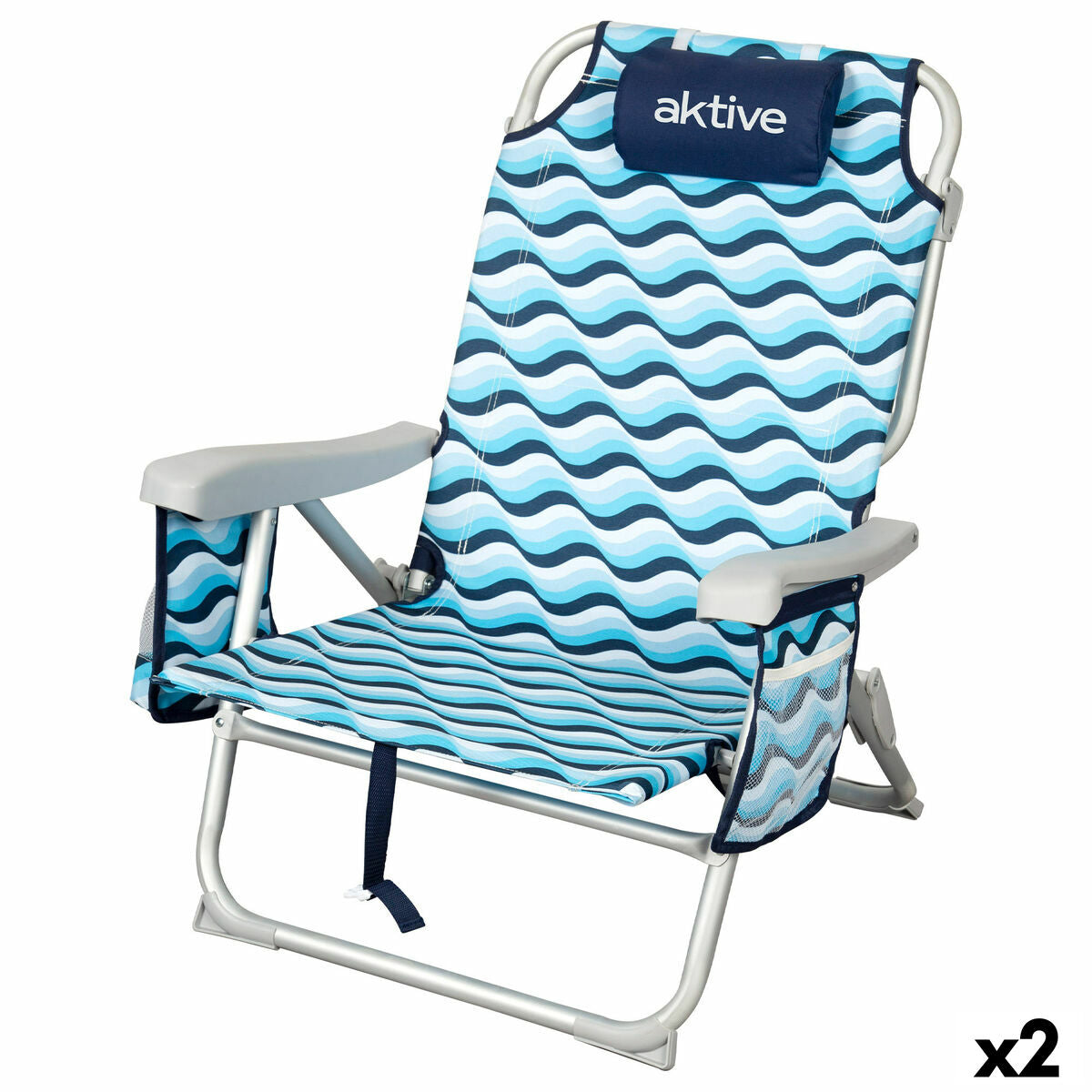 4899888792611 - Strandstuhl 50 x 80 x 58 cm (2 Stück) 4899888792611 - Strandstuhl 50 x 80 x 58 cm (2 Stück)