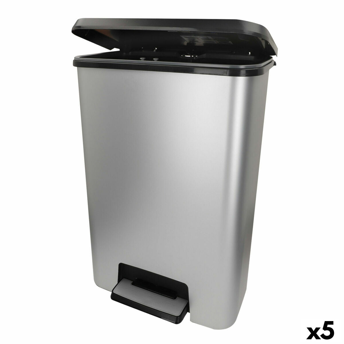 4899888793021 - Mülltonne Grau Kunststoff 50 L (5 Stück)