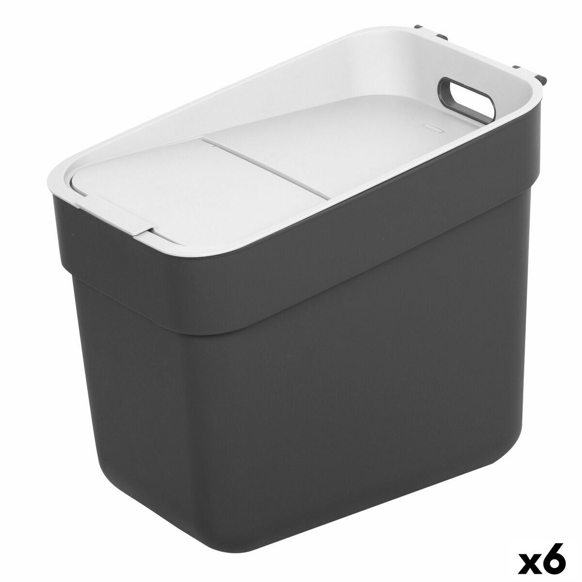 4899888793069 - Mülltonne Grau Kunststoff 20 L (6 Stück)
