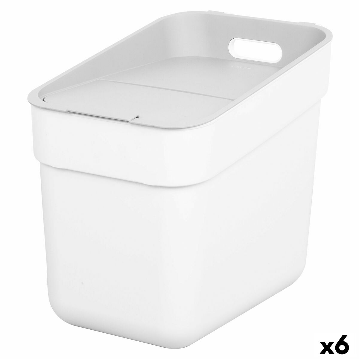 4899888793083 - Mülltonne Weiß Kunststoff 20 L (6 Stück) 4899888793083 - Mülltonne Weiß Kunststoff 20 L (6 Stück)