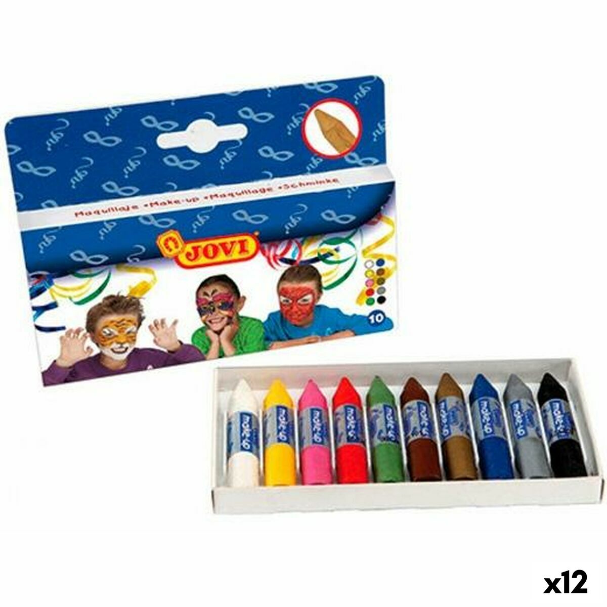 4899888796589 - Face Painting Multicolour (12 Units)