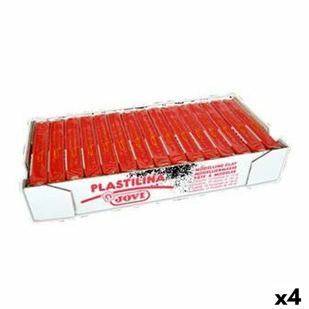 4899888796732 - Modelling clay Red 150 g 15 Pieces (4 Units)