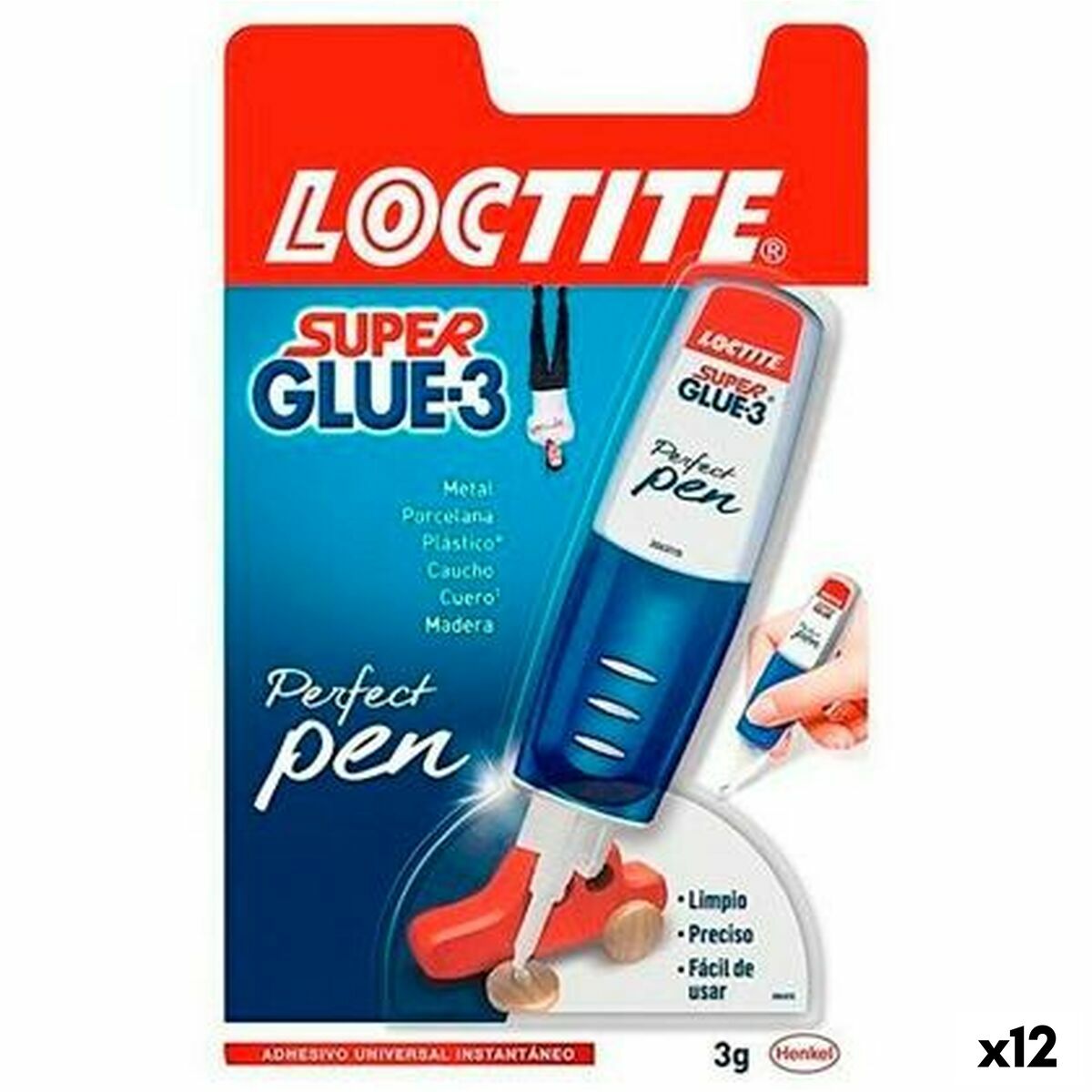 4899888797388 - Instant Adhesive SUPER GLUE-3 Pen 4 g (12 Units)