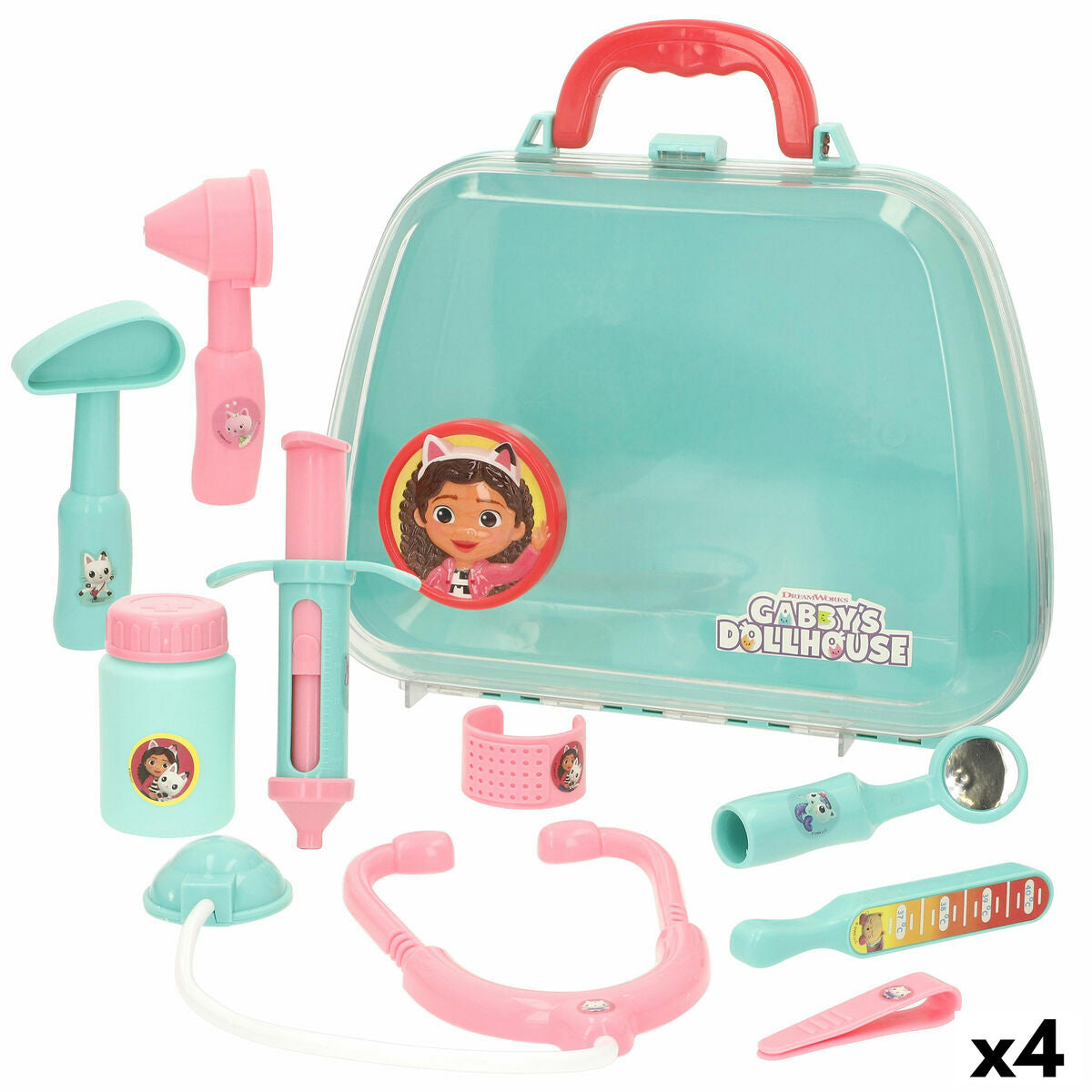 4899888813651 - Spielzeug-Arztkoffer mit Zubehör Gabbys Dollhouse (4 Stück)