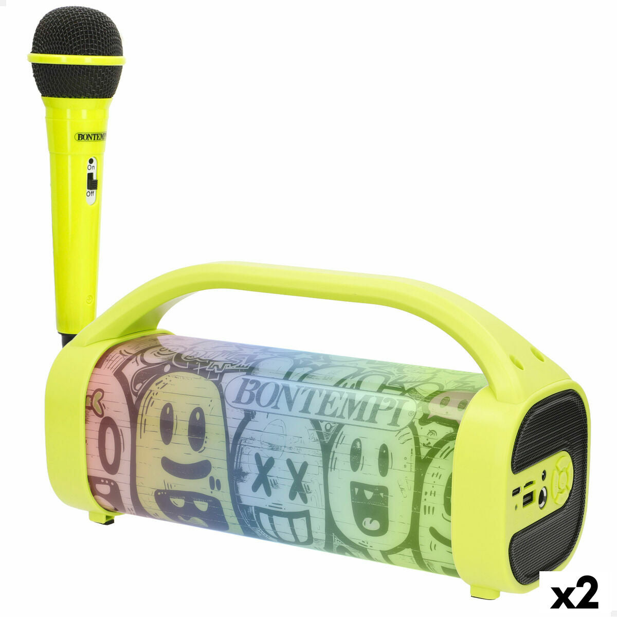 4899888813866 - Lautsprecher mit Karaoke Mikrofon Bontempi