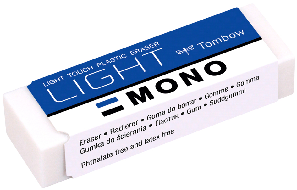 4901991005356 - Tombow Kunststoff-Radierer MONO light weiß