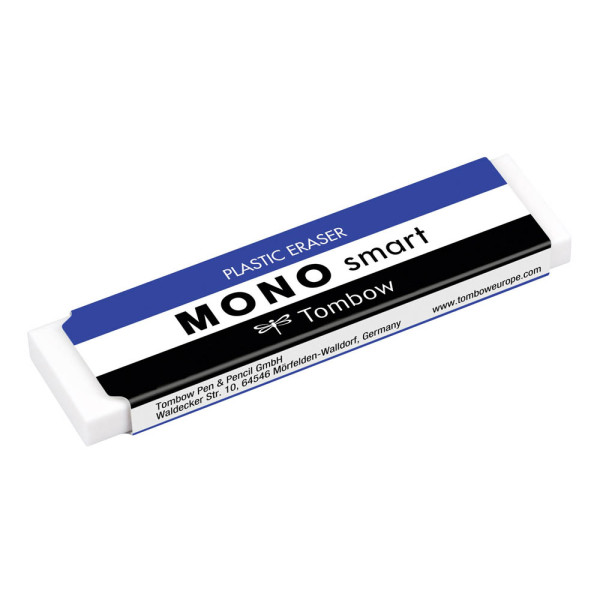 4901991653212 - Tombow Kunststoff-Radierer MONO smart weiß extra schmal