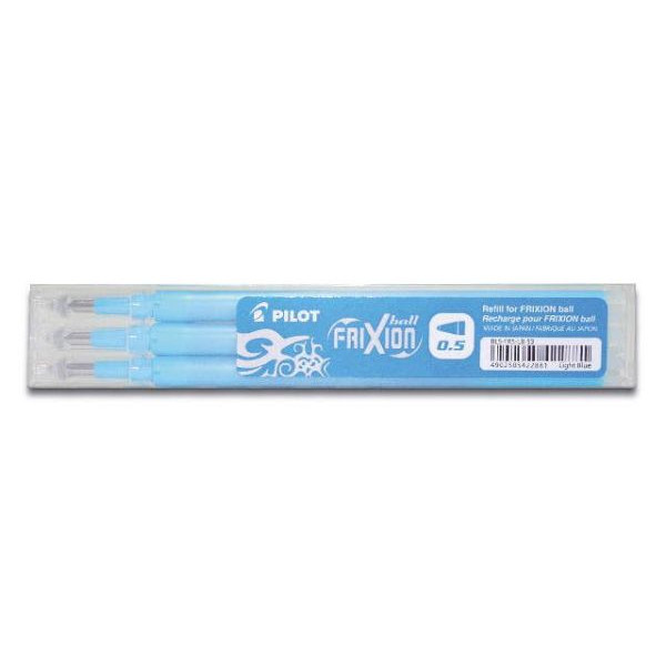 4902505422881 - Tintenrollerminen Frixion Clicker BLS-FR5-S3 hellblau 03 mm 4902505422881 BLS-FR5-S3-LB 3 Stück