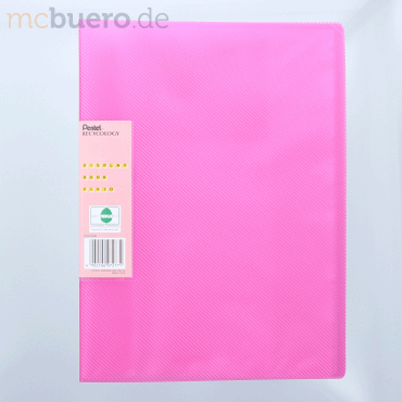 4902506072771 - Sichtbuchmappe Clear transluzent A4 30 Hüllen pink