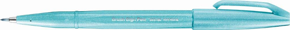 4902506365088 - Kalligrafiestift Sign Pen Brush - Pinselspitze azurblau 4902506365088 SES15C-S2X