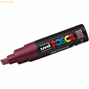 4902778107539 - 6 x Fasermaler Uni Posca PC-8K 8mm weinrot