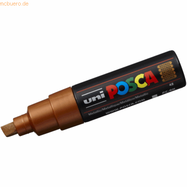 4902778113622 - 6 x Fasermaler Uni Posca PC-8K 8mm bronze 4902778113622 - 6 x Fasermaler Uni Posca PC-8K 8mm bronze