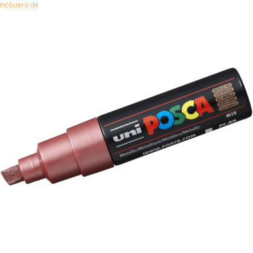 4902778113646 - 6 x Fasermaler Uni Posca PC-8K 8mm rot metallic