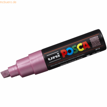 4902778113660 - 6 x Fasermaler Uni Posca PC-8K 8mm rosa metallic