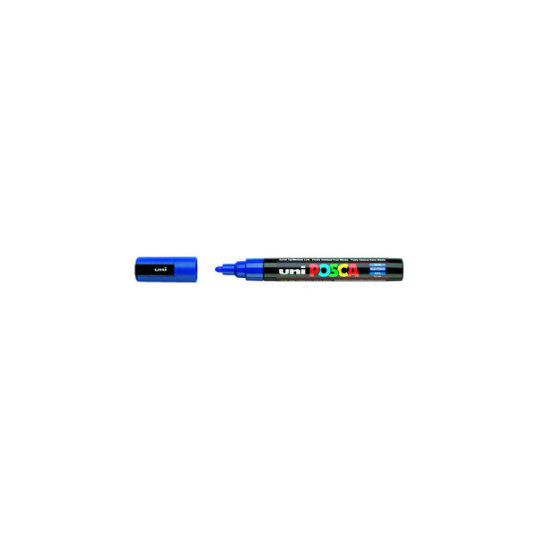 4902778916124 - Permanentmarker uniPOSCA PC-5M blau 25mm Rundspitze