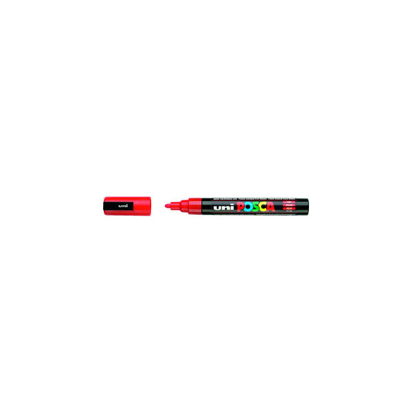 4902778916131 - Permanentmarker uniPOSCA PC-5M rot 25mm Rundspitze 4902778916131 uni-ball