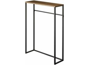 4903208051651 - Konsolentisch aus Metall und Holz - L60 cm - Schwarz - Yamazaki