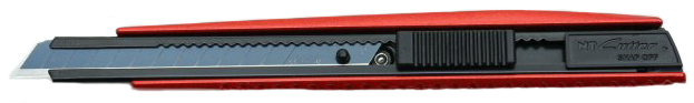 4904011012273 - Pmga EV01 aluminium rot schwarz gehäuse aus rot beschichtetem aluminium 9 mm klinge für - 1 stück (H1310617) - Nt Cutter