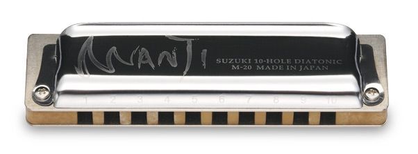 4939334151736 - Suzuki MANJI M-20 D Blues-Harp 20 Mundharmonika Bronze Stimmzungen