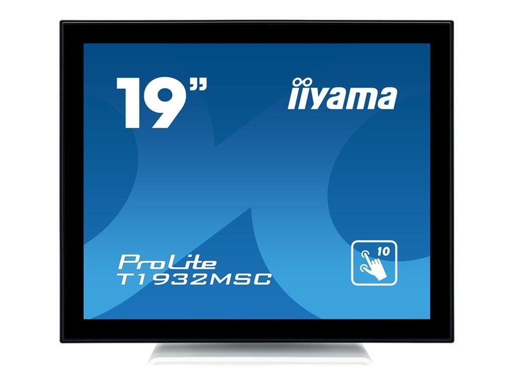 4948570116140 - iiyama ProLite T1932MSC-W5AG - LED-Monitor - 48 cm (19) - Touchscreen - 1280 x 1024 - IPS - 250 cd m² - 10001 - 14 ms - HDMI VGA DisplayPort - Lautsprecher - weiß