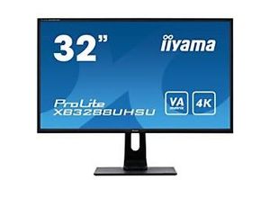 4948570116966 - iiyama ProLite XB3288UHSU-B1 - LED-Monitor - 813 cm (32) (315 sichtbar) - 3840 x 2160 4K - VA - 300 cd m² - 30001 - 3 ms - 2xHDMI DisplayPort - Lautsprecher - mattschwarz [Energieklasse G]