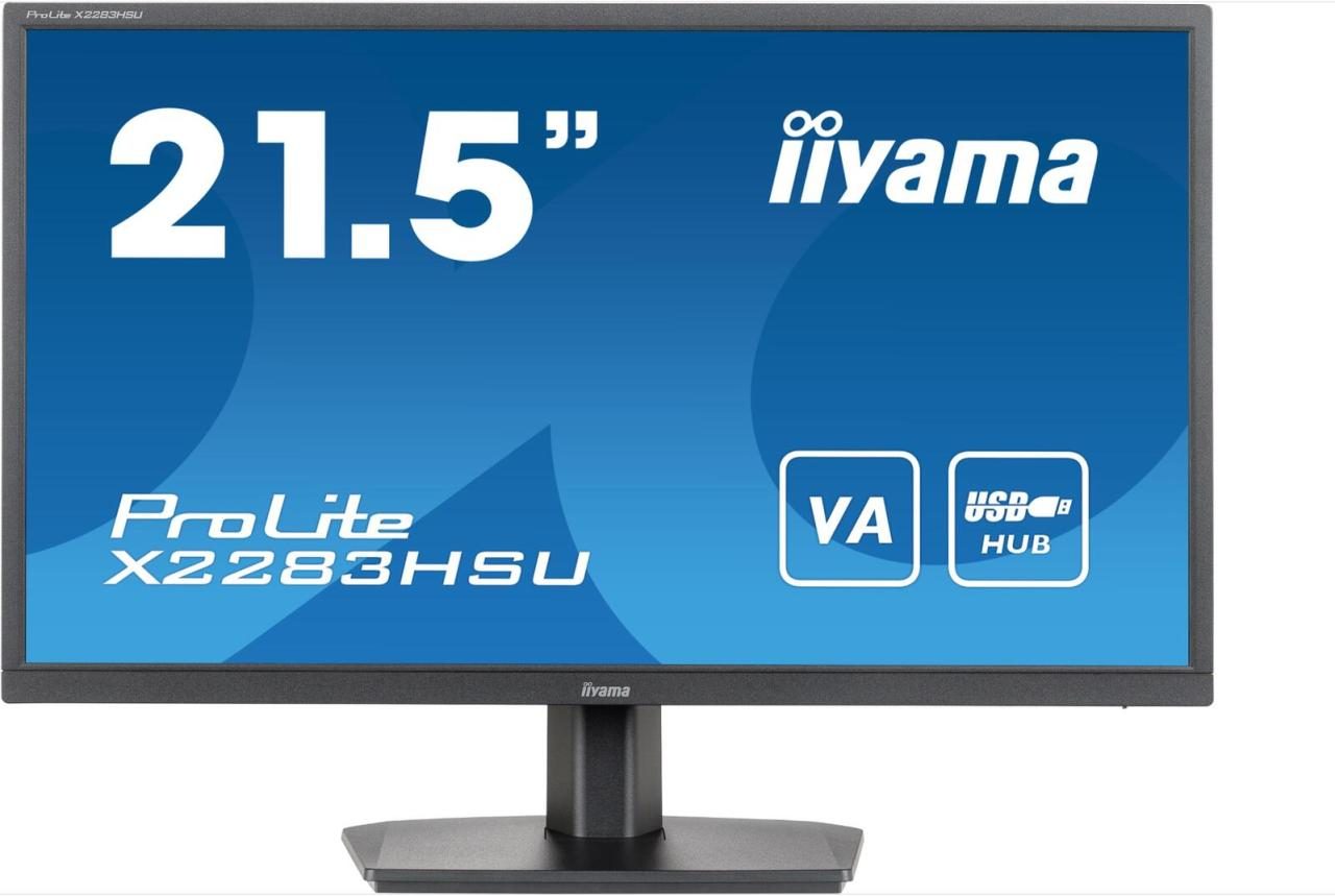 4948570120697 - X2283HSU-B1 LED-Monitor 546 cm (215 Zoll) EEK E (A - G) 1920 x 1080 Pixel Full HD 1 ms USB HDMI® DisplayPort Kopfhörer (35 mm Klinke) VA LED