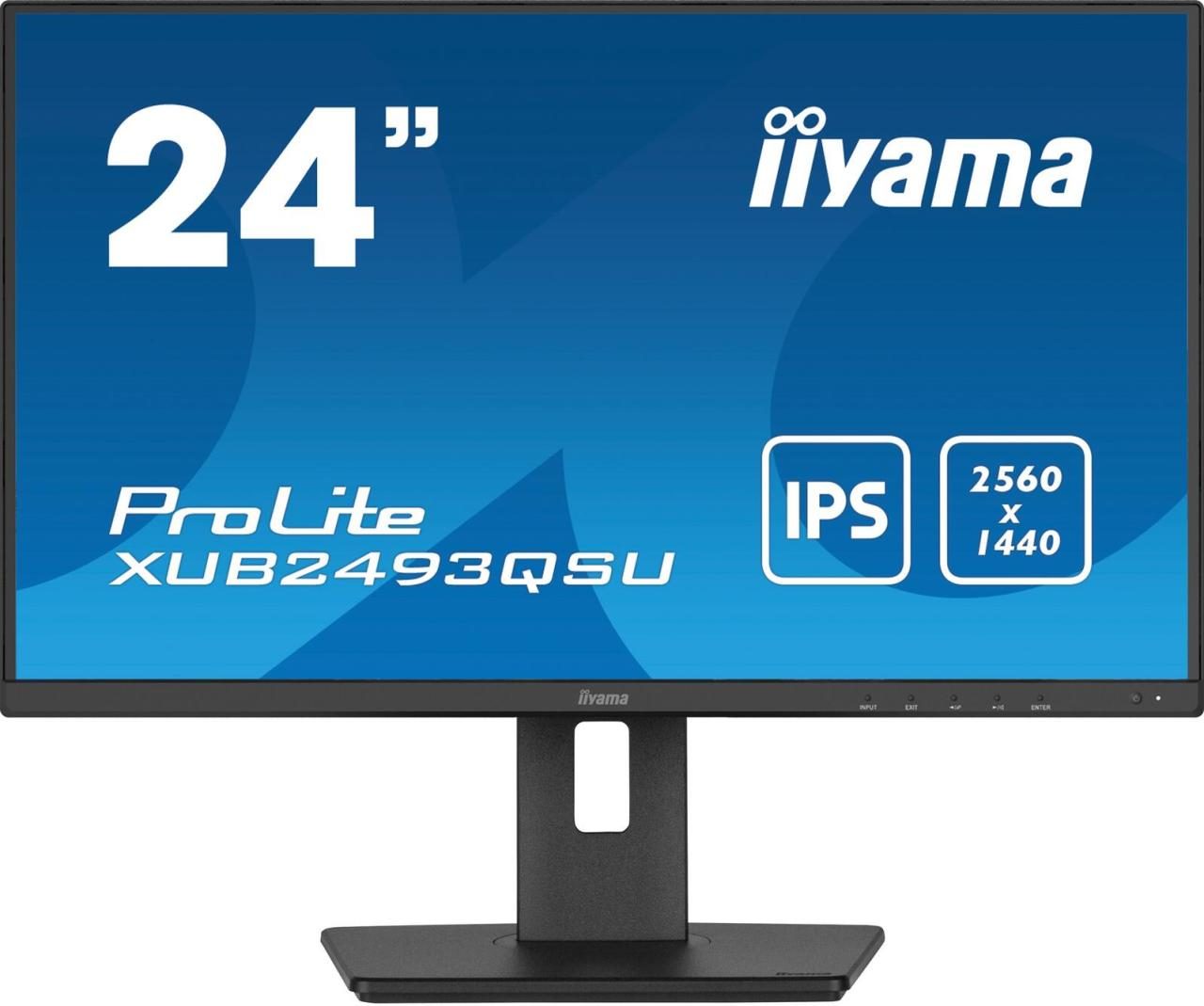 4948570121489 - ProLite LED-Monitor 605 cm (238 Zoll) EEK D (A - G) 2560 x 1440 Pixel QHD 4 ms HDMI® DisplayPort Kopfhörer (35 mm Klinke) USB IPS LED