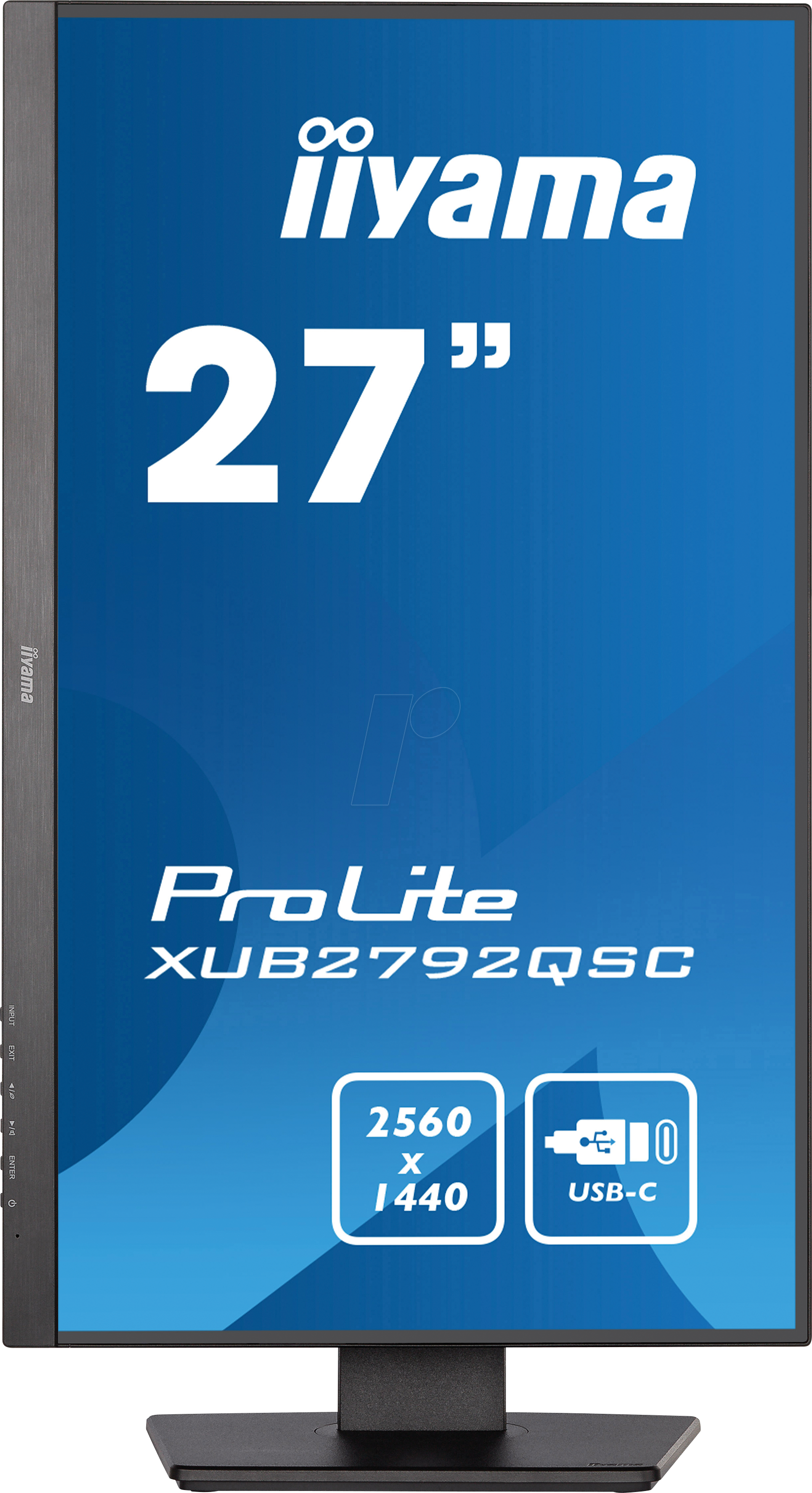 4948570121663 - PROLITE XUB2792QSC-B5 LED-Monitor 686 cm (27 Zoll) EEK E (A - G) 2560 x 1440 Pixel WQHD 4 ms HDMI® DisplayPort USB-C® USB Kopfhörer (35 mm Klinke)
