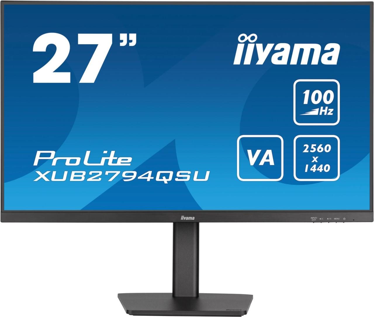 4948570122707 - iiyama 27 Bildschirm ProLite XUB2794QSU-B6 - Black - 1 ms