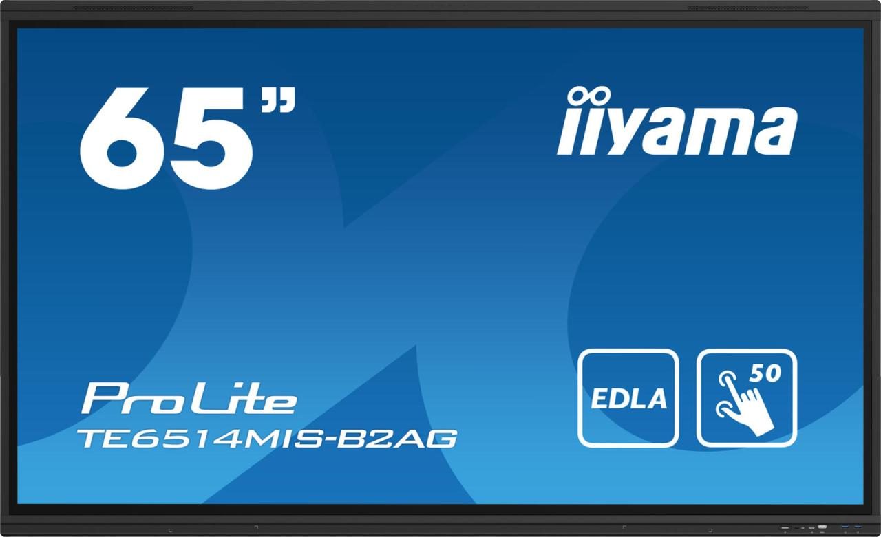 4948570124022 - ProLite TE6514MIS-B2AG 1639cm (65) 4K uhd Digital Signage Monitor hdmi dp (TE6514MIS-B2AG) - Iiyama