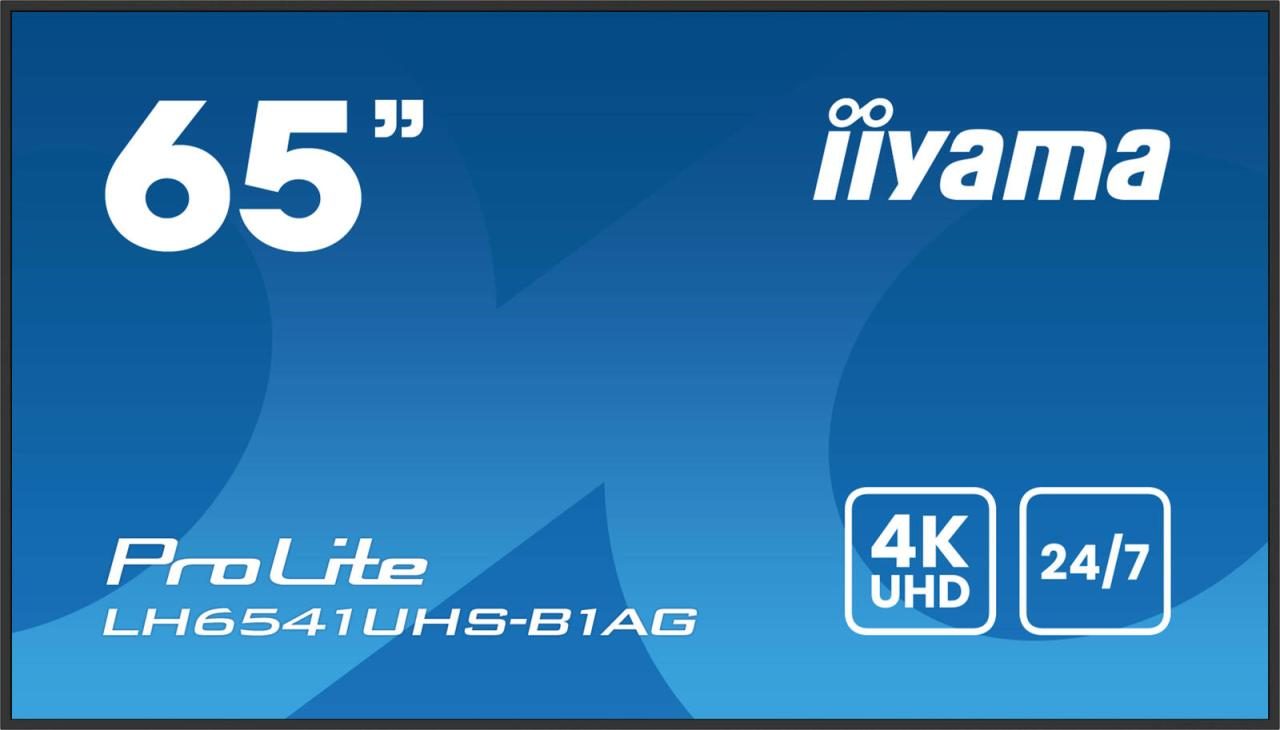 4948570124558 - IIYAMA 1640cm(65) LH6541UHS-B1AG 169 3xHDMI+USB IPS (Speditionsversand) 4948570124558 - IIYAMA 1640cm(65) LH6541UHS-B1AG 169 3xHDMI+USB IPS (Speditionsversand)