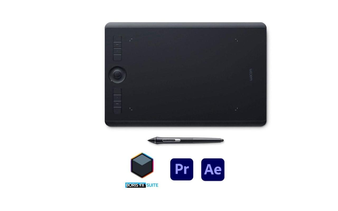 4949268620017 - Intuos Pro Medium - Digitalisierer - 224 x 148 cm - Multi-Touch - elektromagnetisch - 8 Tasten - drahtlos verkabelt - USB Bluetooth - Schwarz