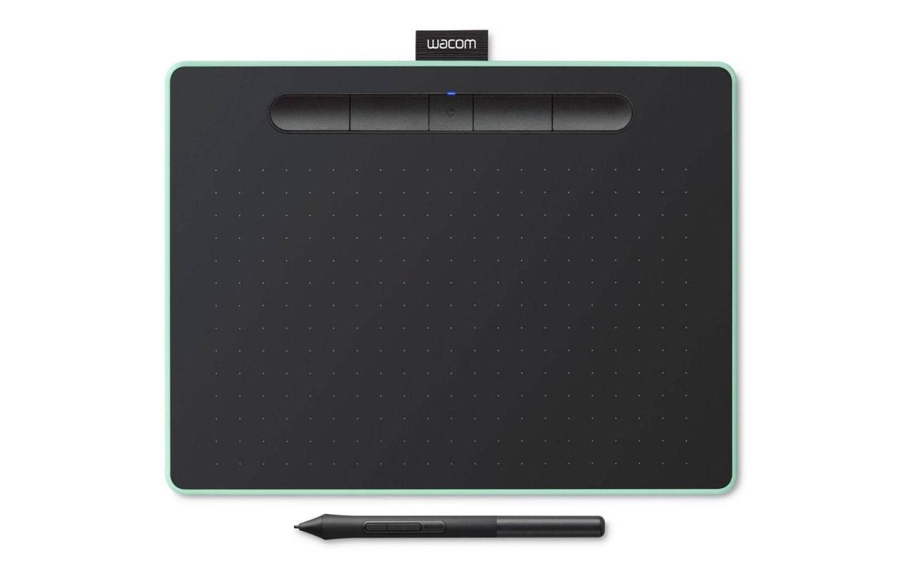 4949268621465 - Intuos M with Bluetooth - Digitalisierer - rechts- und linkshändig - 216 x 135 cm - elektromagnetisch - 5 Tasten - kabellos kabelgebunden - USB Bluetooth 42 - Pistachio Green (CTL-6100WLE-N)