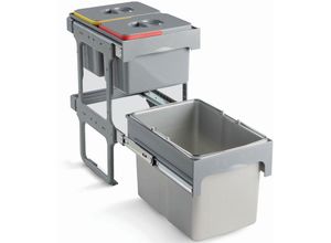 4950163322661 - Ekotech Srl - Einbaumülleimer DuoTop Einbau ab 45 cm Schrank Abfalleimer 2-etagig