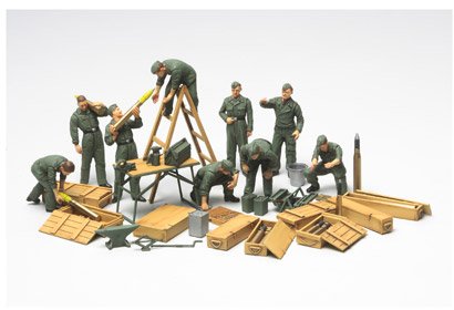 4950344325474 - 300032547 - 148 WWII Diorama-Set Feld-Instandsetz