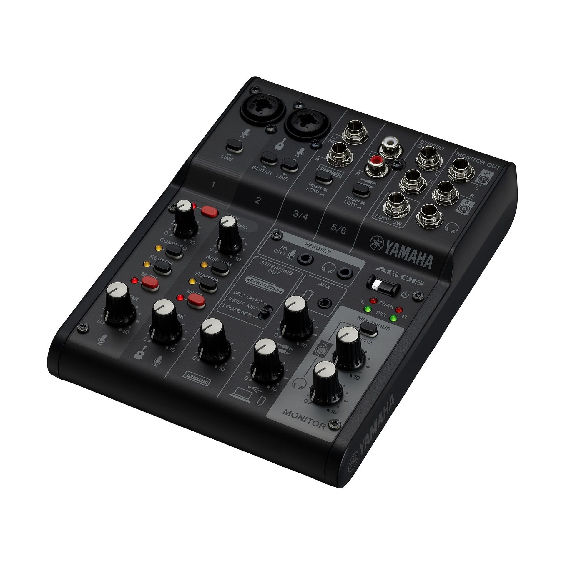 4957812677370 - AG06 MK2 BK Mixer mit internem USB 20 Audiointerface Farbe schwarz