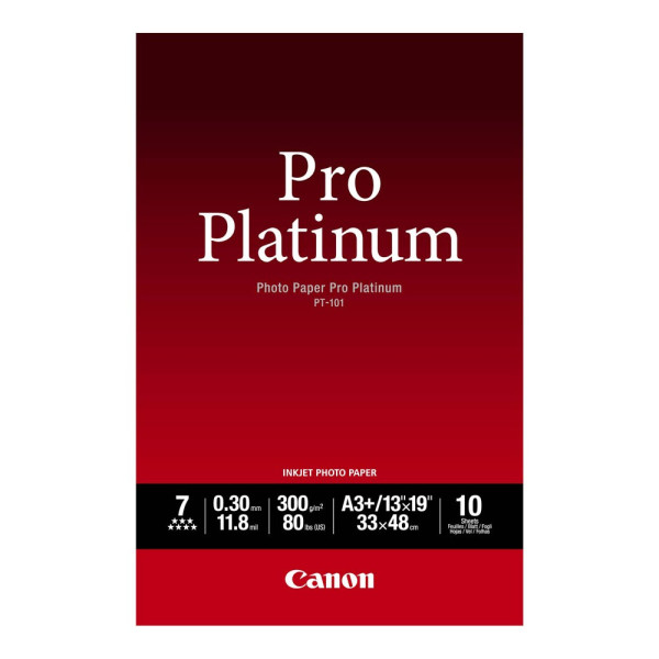 4960999575308 - Fotopapier PT-101 Pro Platinum 2768B018 A3+ für Inkjet 300g weiß glänzend einseitig bedruckbar 4960999575308 10 Blatt